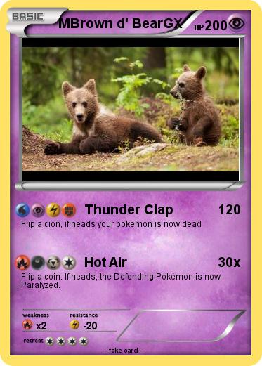 Pokemon MBrown d' BearGX