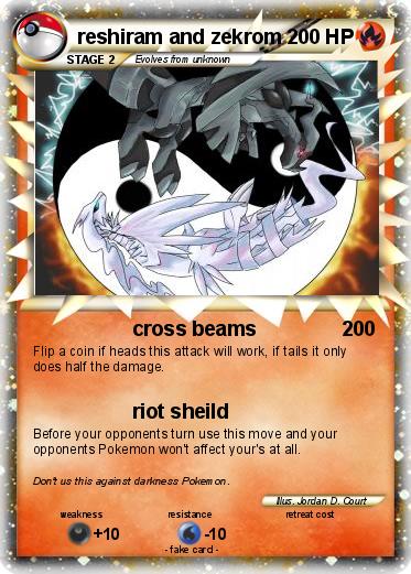 Pokemon reshiram and zekrom