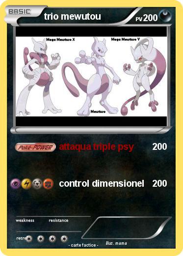 Pokemon trio mewutou