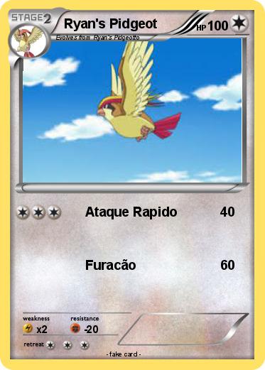 Pokemon Ryan's Pidgeot