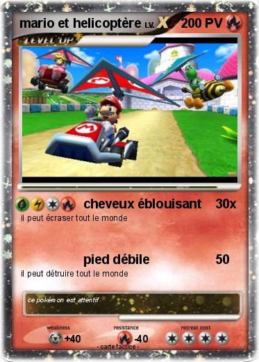 Pokemon mario et helicoptère