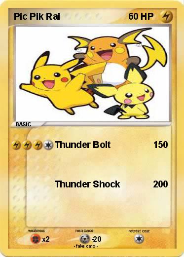 Pokemon Pic Pik Rai