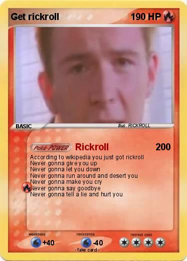 Pokemon Get rickroll