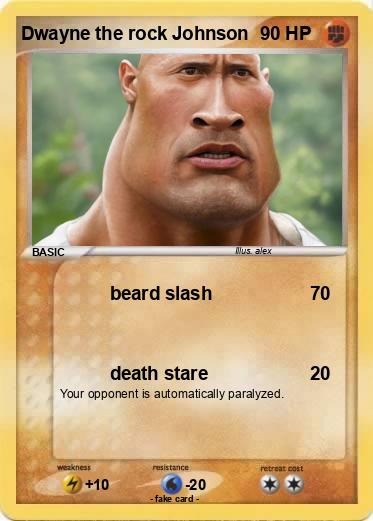 Pokemon Dwayne the rock Johnson