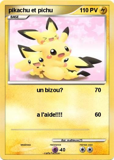 Pokemon pikachu et pichu