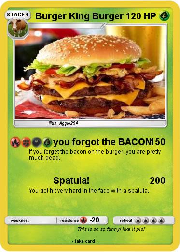 Pokemon Burger King Burger