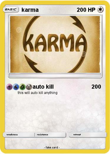 Pokemon karma