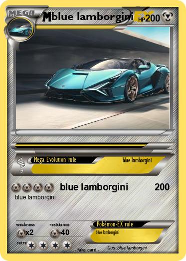 Pokemon blue lamborgini