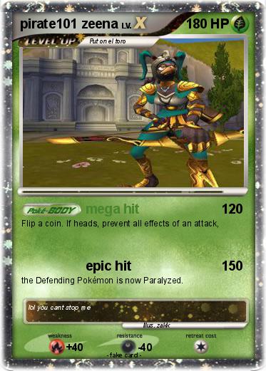 Pokemon pirate101 zeena