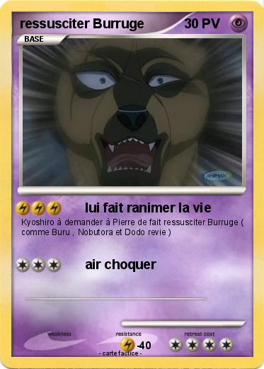 Pokemon ressusciter Burruge
