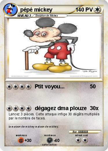 Pokemon pépé mickey