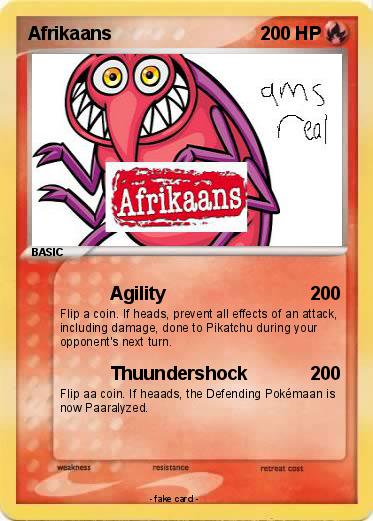 Pokemon Afrikaans