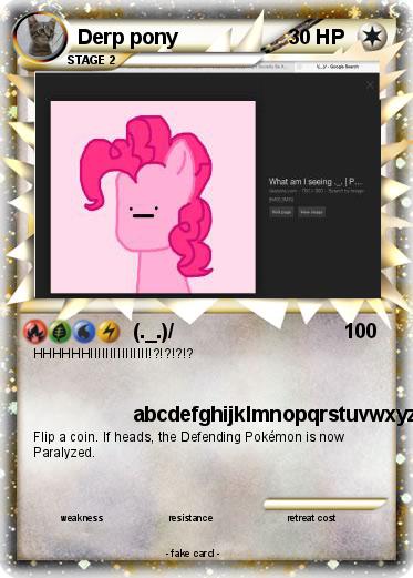Pokemon Derp pony