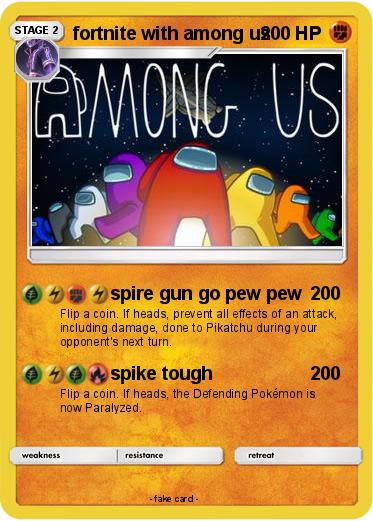 Pokemon fortnite with among us