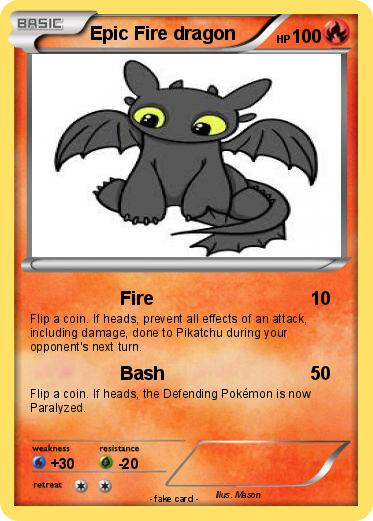 Pokemon Epic Fire dragon
