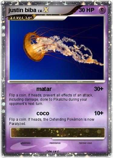 Pokemon justin biba