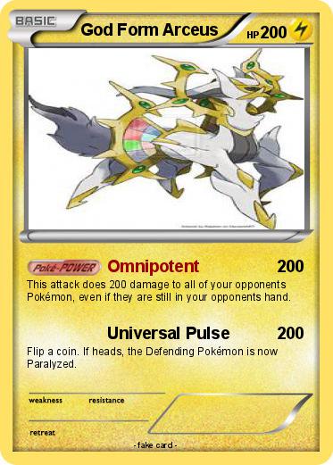 Pokemon God Form Arceus
