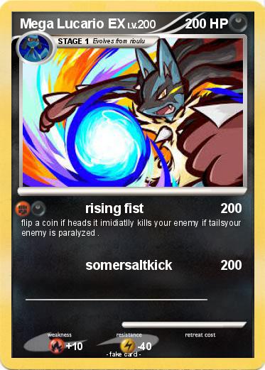 Pokemon Mega Lucario EX