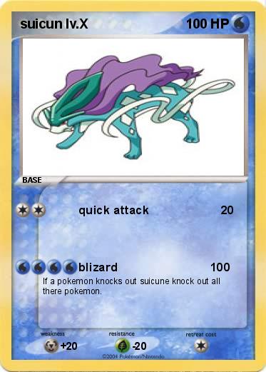 Pokemon suicun lv.X 