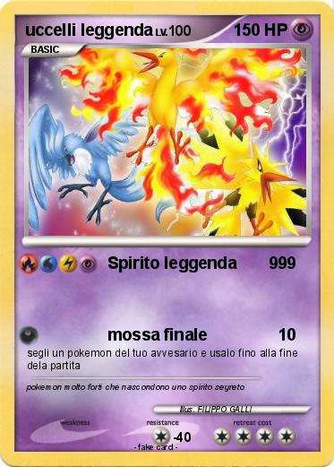 Pokemon uccelli leggenda