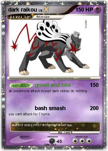 Pokemon dark raikou