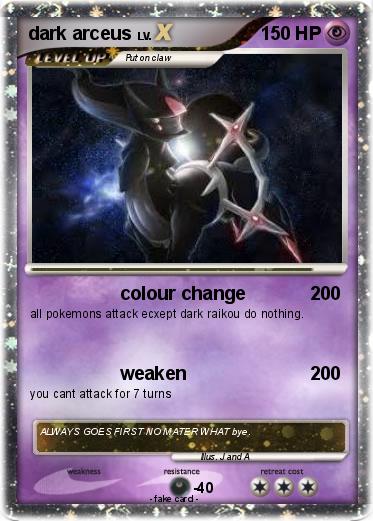 Pokemon dark arceus