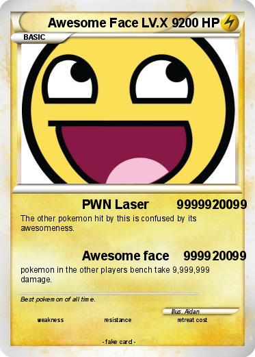 Pokemon Awesome Face LV.X 9