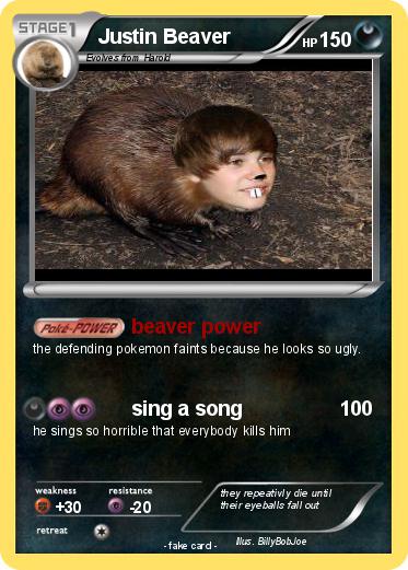 Pokemon Justin Beaver