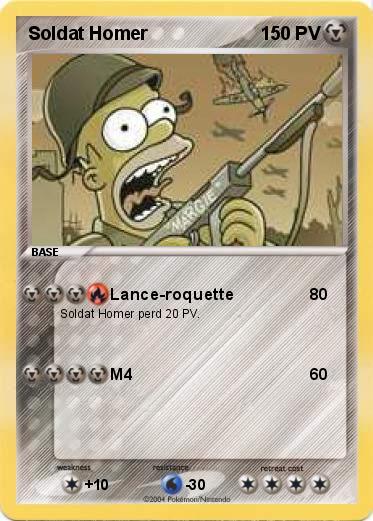 Pokemon Soldat Homer