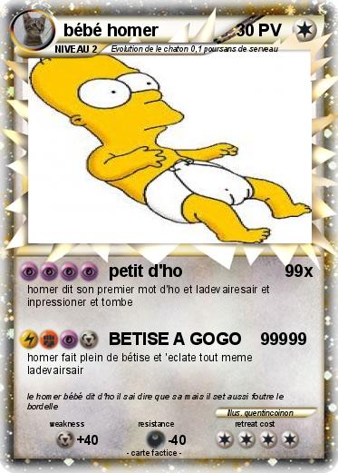 Pokemon bébé homer