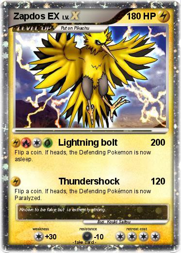 Pokemon Zapdos EX
