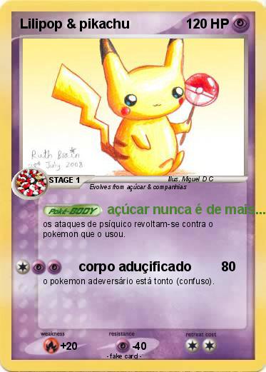 Pokemon Lilipop & pikachu