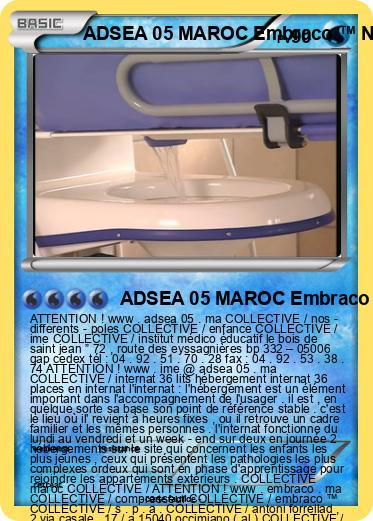 Pokemon ADSEA 05 MAROC Embraco ™ NB 3119 Z COLLECTIVE UNITÉ A INTERNAT MAROC IME MAROC