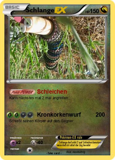  Pokémon Schlange 1 1 - Schleichen - My Pokemon Card Illustration 