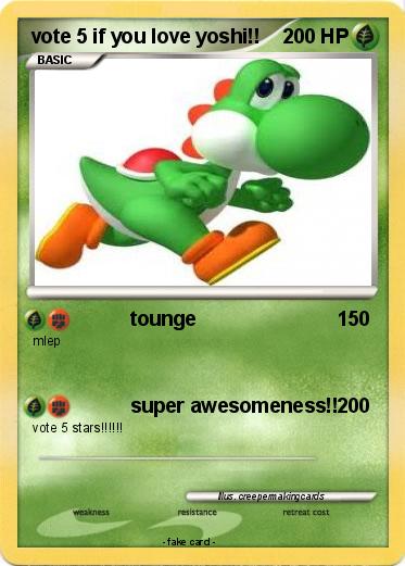 Pokemon vote 5 if you love yoshi!!