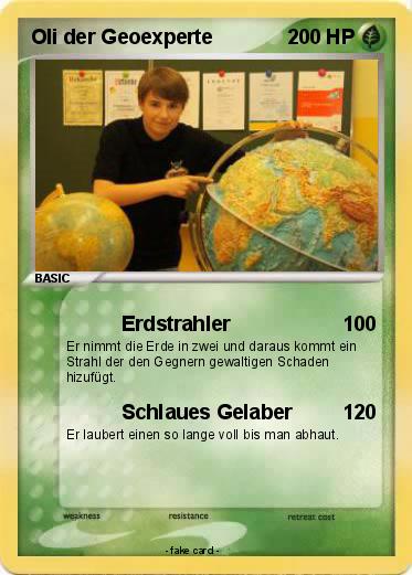Pokemon Oli der Geoexperte