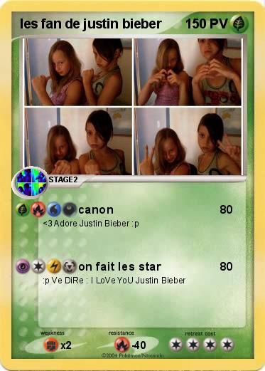 Pokemon les fan de justin bieber