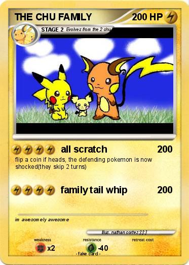 Pokemon THE CHU FAMILY