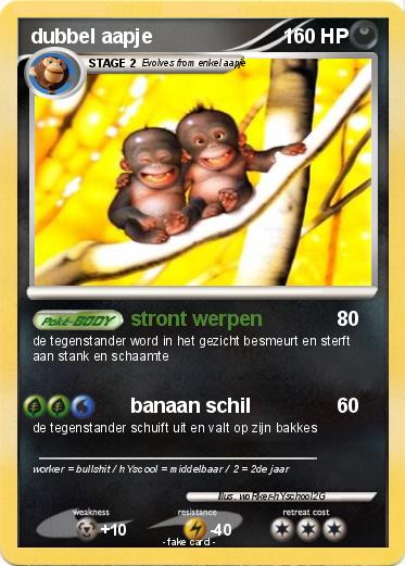Pokemon dubbel aapje