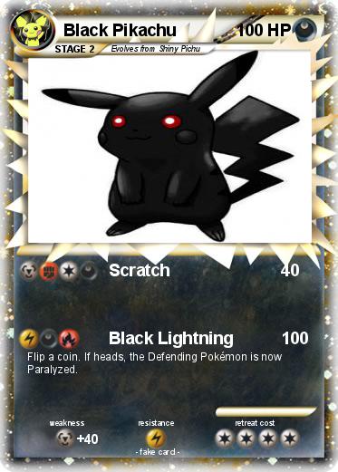 Pokemon Black Pikachu