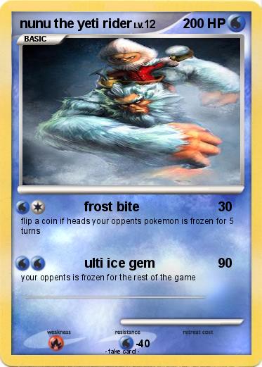 Pokemon nunu the yeti rider