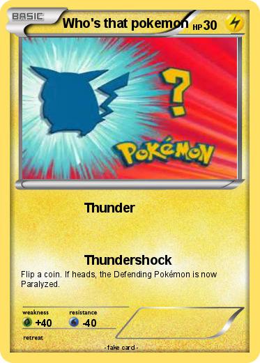 Pokemon Who's that pokemon