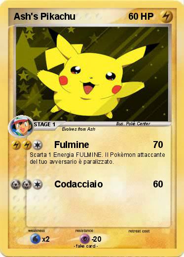 Pokemon Ash's Pikachu