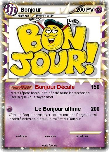 Pokemon Bonjour