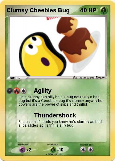 Pokemon Clumsy Cbeebies Bug