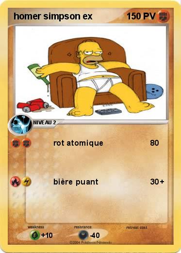 Pokemon homer simpson ex
