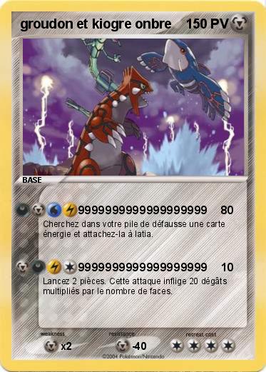 Pokemon groudon et kiogre onbre
