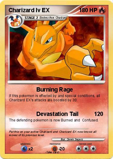 Pokemon Charizard lv EX