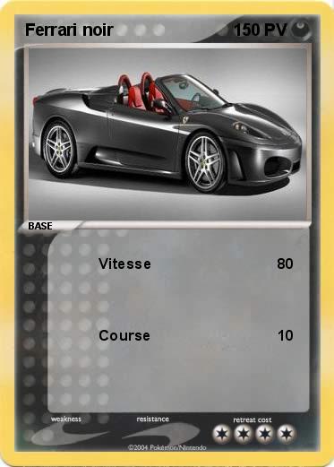 Pokemon Ferrari noir