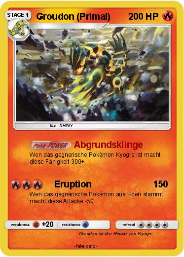 Pokemon Groudon (Primal)